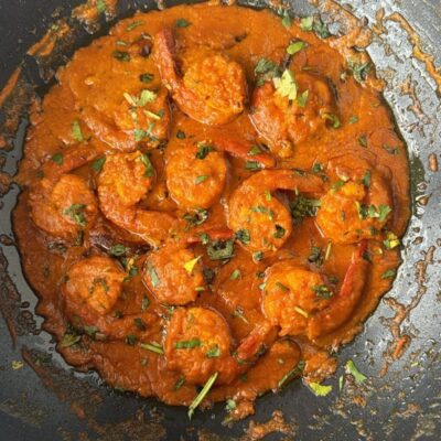 prawns in creamy coconut sauce