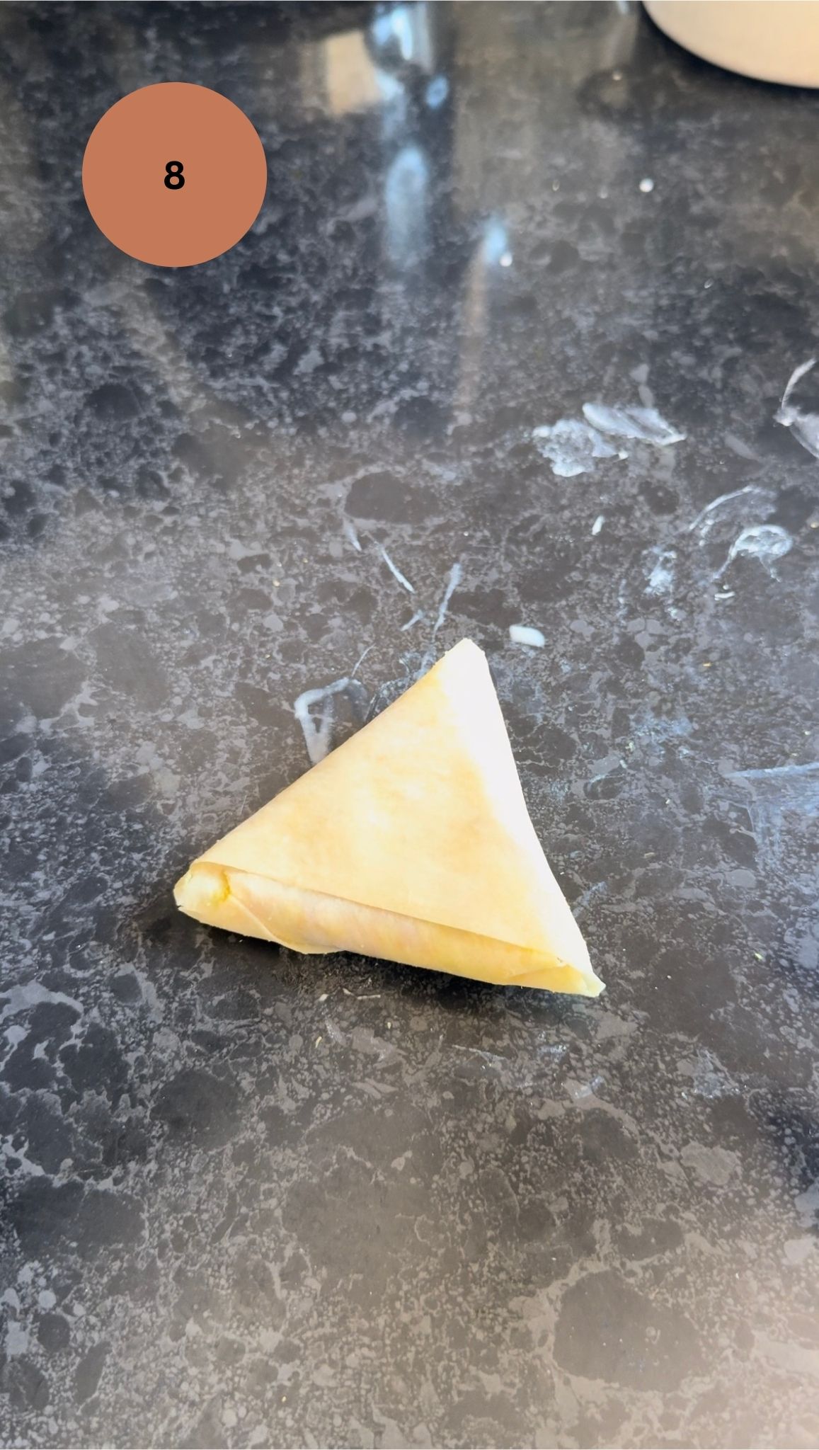 triangular samosa shape