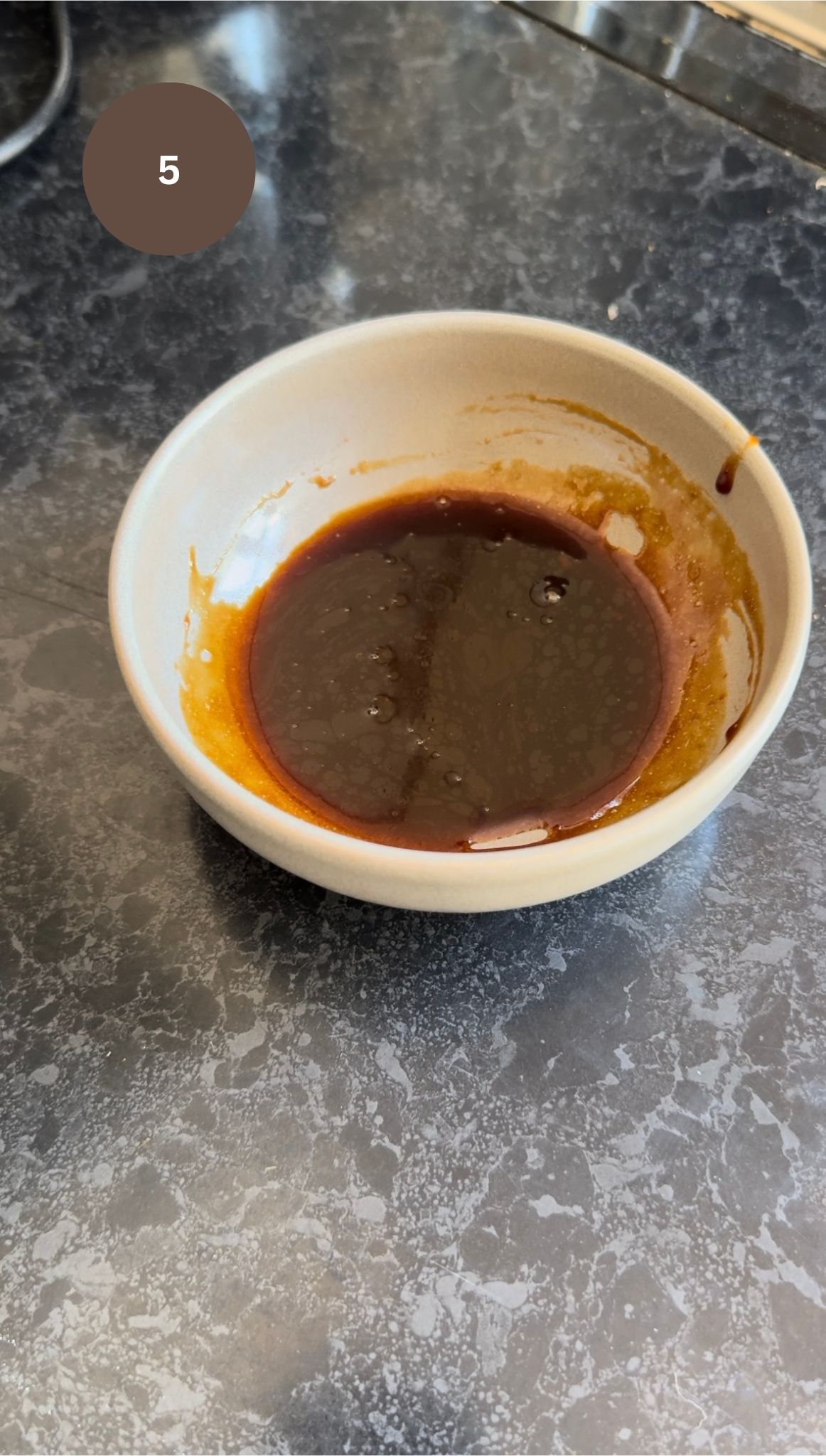 all sauces combined in a bowl